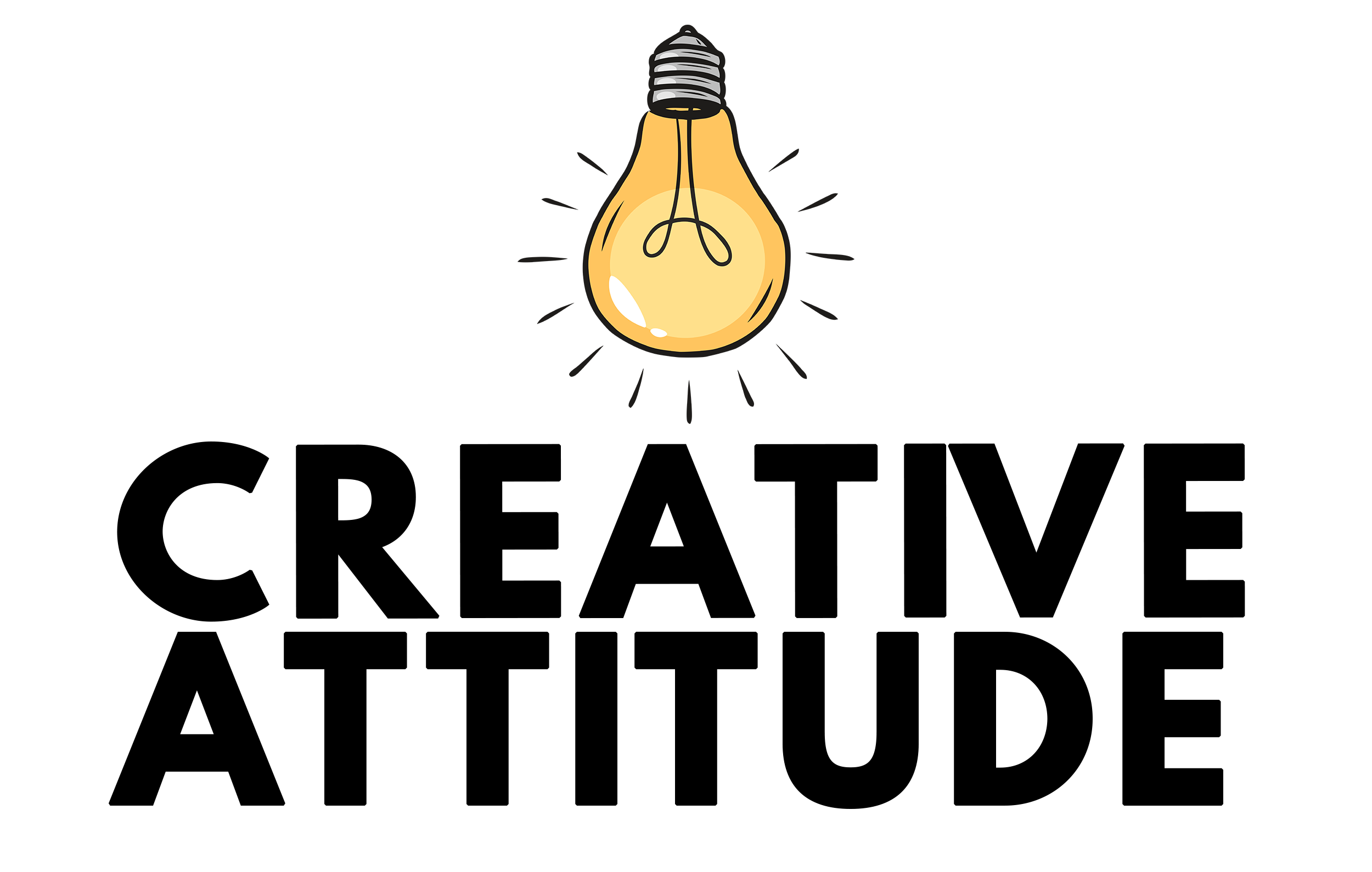 Creative Attitude Logo Stacked Black Logo asset for Creative Attitude.