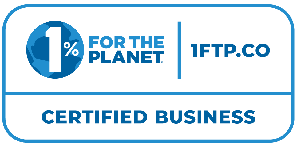 EU Compliance Logo Blue Horizontal New 1% for the Planet EU compliance logo asset.