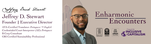 Signature and professional headshot with business assets.