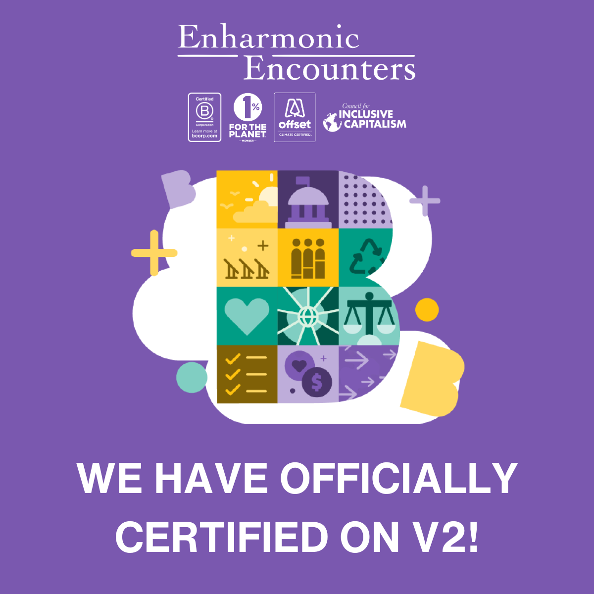 We've Certified on V2! Affirmation that we're the first company in the United States to certify on V2 with new standards logo asset.